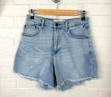 Abercrombie & Fitch Curve Love Light Wash High Rise Denim Shorts Size 2/26 Photo 0