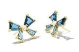 Blair Bow Stud Earrings in Teal Mix Photo 0