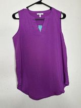 Maurice’s Lightweight Purple Sleeveless Blouse Size Small NEW V-Neck Photo 0