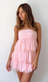 Light Pink Mini Dress Photo 0