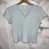 Aritzia TNA Waffle Notch T-Shirt Photo 0