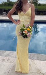 Windsor Yellow Dress Prom Sequin Photo 0