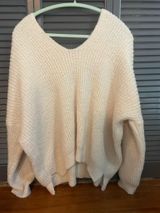 Altar'd State Cream White Sweater Photo 0