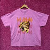 Def Leppard Animals Cheetah oversized rock Tshirt size large Photo 0