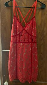Red Lace Dress Photo 0