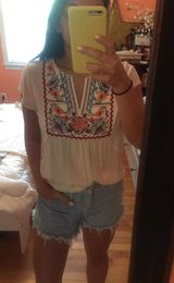 Impeccable Pig Embroidered Blouse Photo 0