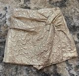 ZARA Gold Skort Photo 0
