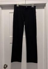 Betabrand Yoga Dress Pants Womens Size Medium Petite Pull On Black Faux Pockets Photo 0