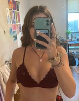 Crochet Bikini Top Purple Photo 0