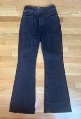 Abercrombie & Fitch Black Flare Jeans Photo 0