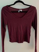 H&M Divided Long Sleeve Crop Top Photo 0