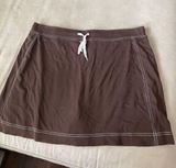 Brown Mini Skirt Size XL Photo 0