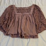 Free People Lace Sleeve Women's Top Photo 0