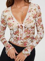 AMESSA LONG SLEEVE TOP FLORAL Photo 0
