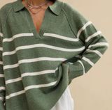 Oversized Striped Sweater Photo 0