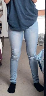 Hailey made with love light blue jeans Size M Photo 0