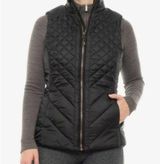 Mondetta  Black Quilted Full Zip Thermal Athletic Vest Size Small Photo 0