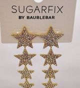 SUGARFIX Gold Star Dangle Earrings Photo 0