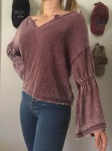 We The Free Flowy Purple Blouse Photo 0