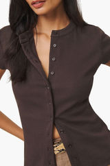 Reformation Raelynn Stretch Organic Cotton Rib Top New! Photo 0