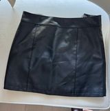Leather Mini Skirt Photo 0
