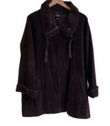 Eileen Fisher Brown Corduroy Jacket Coat Medium Photo 0