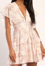 Storia Floral Dress Ruffle Photo 0