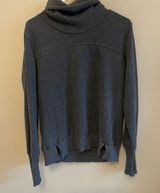 Mock Neck Grey Sweater Size M Photo 0