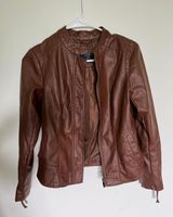 Kaari Blue Karri Blue Faux Leather Jacket  Photo 0