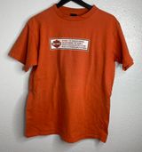 Harley Davidson Orange Graphic Tee Photo 0