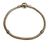 Authentic Pandora 7” Inch Snake Bracelet Charm/Bead Silver ALE 925 Photo 0