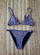 Solid & Striped Bikini Set Photo 0