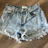 AGOLDE High-Rise Shorts Cut-Off Denim Photo 0