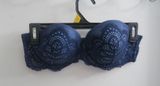 Victoria's Secret dream angels multi-way lacey bra strapless in navy blue size 34C. Photo 0