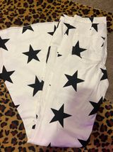Botique Super Flared star jeans White Size 6 Photo 0