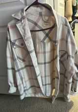 Pink And Grey Shacket Photo 0