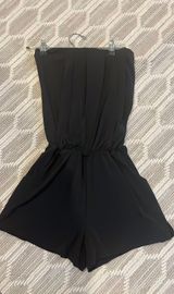 Ariella Black Romper With Pockets Photo 0