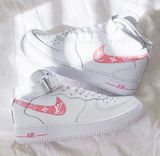 Custom Air Force 1 Pink Size 8 Photo 0