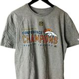 Superbowl 59 Conference Champions Denver Broncos T Shirt Gray XL Extra Large NFL Photo 0