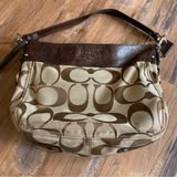 Coach  Zoe Signature Canvas & Leather Logo Shoulder Bag Purse Model D1049-F14708 Photo 0