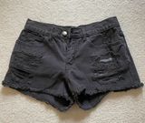 Billabong Black Denim Shorts Photo 0