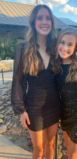 Sparkly black Windsor mini dress Photo 0