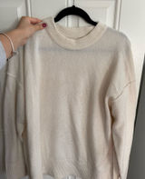 Aerie Cream Oversized Cozy Sweater Photo 0