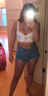 Forever 21 White Crop Top Photo 0