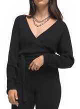 Good American Double Knit Rib Wrap Sweater Photo 0