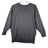 Aerie Shirt Womens Medium Gray Sweatshirt Pockets Neutral Lounge Everyday Casual Photo 0