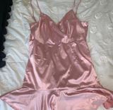 Forever 21 Pink Satin formal Dress  Photo 0