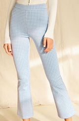 Forever 21 Gingham Flare Pants Photo 0