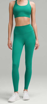 Lululemon Wunder Train High-Rise Tight 28" Cascadia Green Size 10 $98 Gym Yoga Photo 0