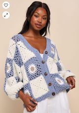 Lulus Floral Cardigan Sweater Photo 0